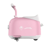 Детский электромобиль-чемодан 2в1 розовый