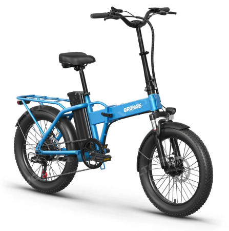 Электровелосипед QRONGE WATERFALL (4.0) синий