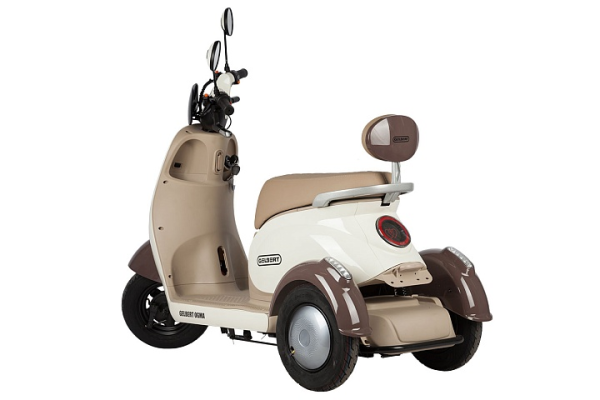 Электротрицикл Rutrike Gelbert Ogma 48V/60V 650Вт бело-коричневый