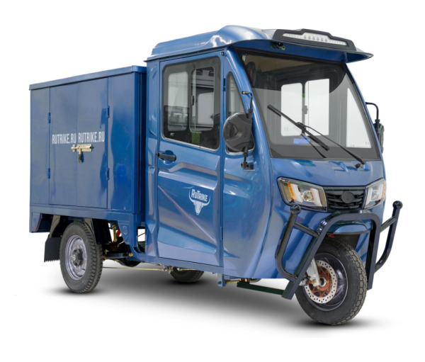 Грузовой электротрицикл Rutrike КАРГО Кабина Дуал NEXT 72V 2000W