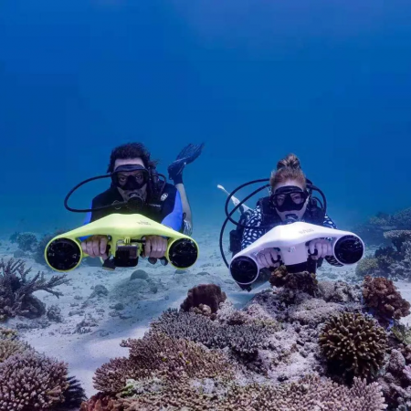 Подводный электроскутер MANTA синий